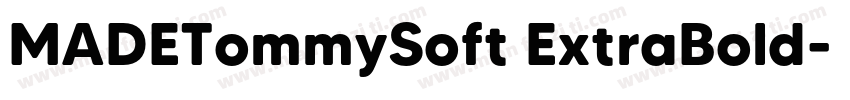 MADETommySoft ExtraBold字体转换